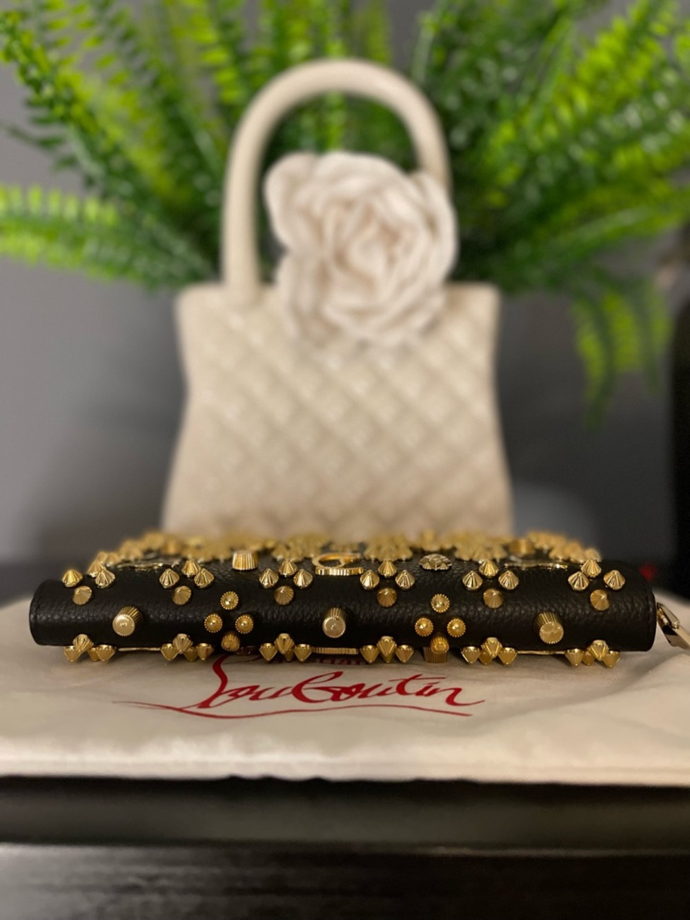 NWT Christian Louboutin Black Panettone Wallet - Picture 2 of 8